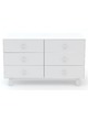 Merlin 6 Drawer Dresser White